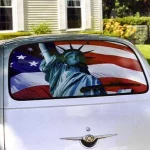 Car with flag
